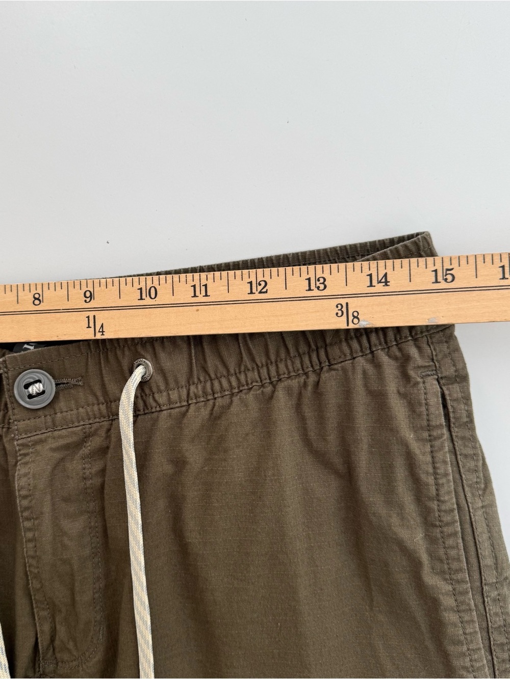 Vuori Ripstop Climber Pants Mens S Stretch Outdoor Casual Drawstring Olive Green - Picture 10 of 13